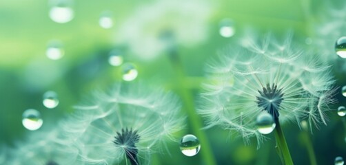 dandelion in the wind  generated by AI