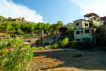 Ex stazione ferroviaria F. M. S. Monteponi.Sulcis Iglesiense Sardegna Italy