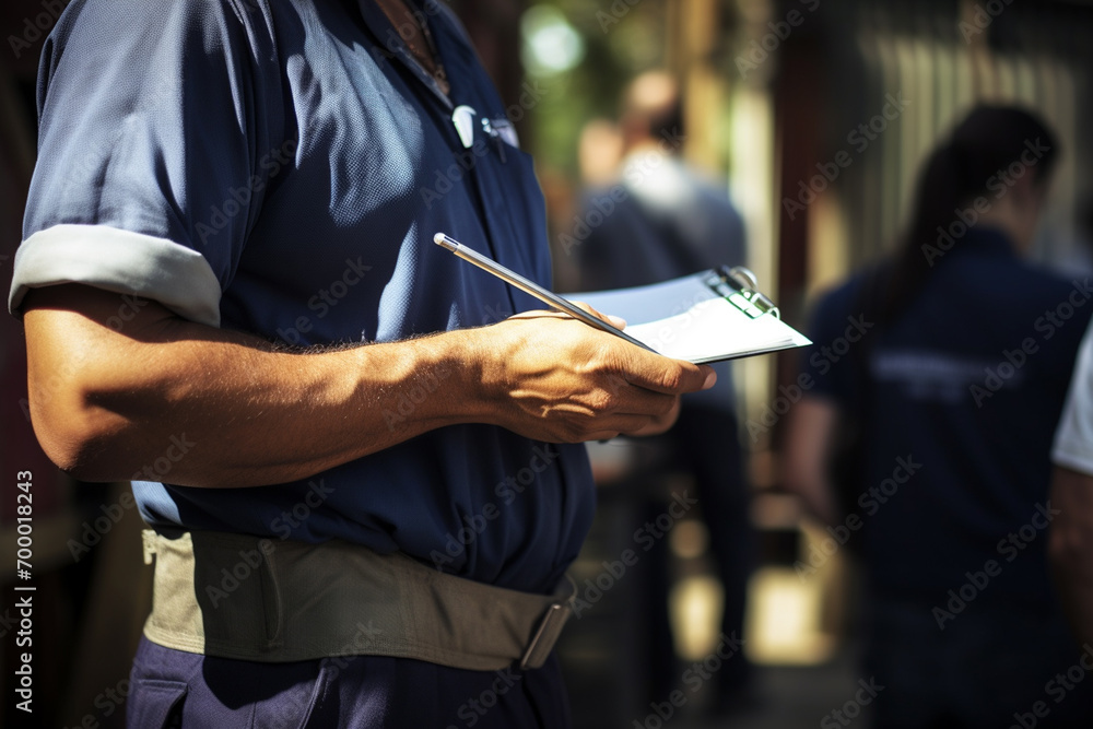 Poster close up pic of foreman nothing at site bokeh style background