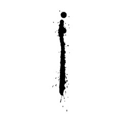 Dirty ink splash isolated element