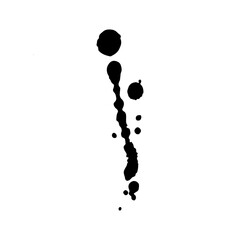 drop ink splatter isolated element
