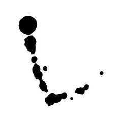 &nbsp;abstract ink splatter isolated element