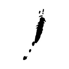 drop ink splatter isolated element