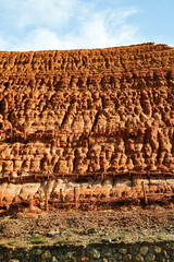 Fanghi Rossi. Area mineraria. Monteponi.Sulcis Iglesiense Sardegna Italy