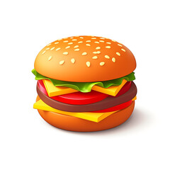 Burger 3d icon