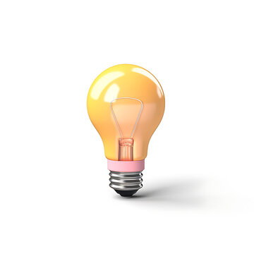 Light buld 3D render