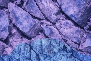 2022 color pary very panoramic design space copy background stone close texture surface mountains cracked toned banner wide background rock blue purple light