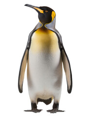 Naklejka premium King Penguin standing - isolated on transparent backgorund