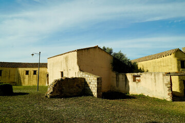 L'antico borgo di Tratalias con la bella Basilica di Santa Maria di Monserrato edificata in stile...