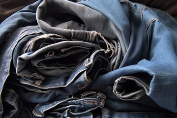 jeans pile texture denim background jeans blue jeans old various heap