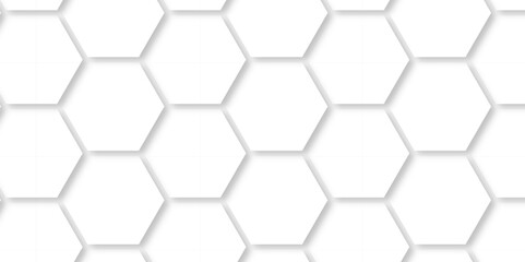 	
Seamless pattern with hexagonal white and gray technology line paper background. Hexagonal vector grid tile and mosaic structure mess cell. white and gray hexagon honeycomb geometric copy space.