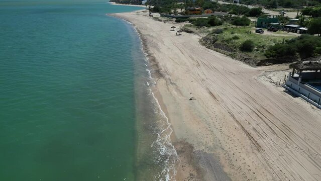 el sargento beach la ventana baja california sur mexico aerial view panorama 