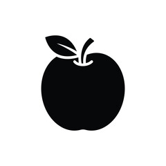 apple fruit icon vector design template simple and clean