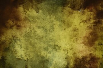 effect wall stressed rty grunge old design background art color olive watercolor abstract brown green - obrazy, fototapety, plakaty