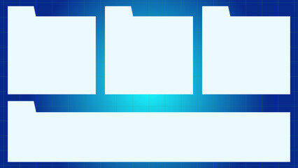 Obraz premium 動画サイズのサイバーな背景イラスト（ベクター）