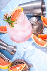  Grapefruit margarita or mimosa cocktail.