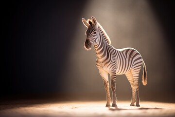 backlit zebra with rim lighting