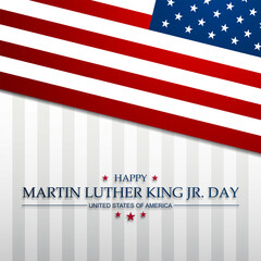 Happy Martin Luther King Day Background Vector Illustration