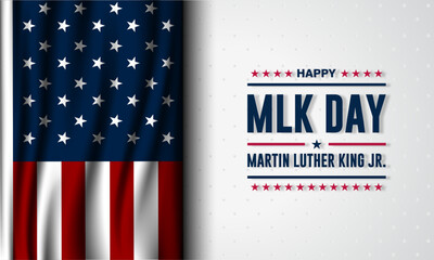 Happy Martin Luther King Day Background Vector Illustration