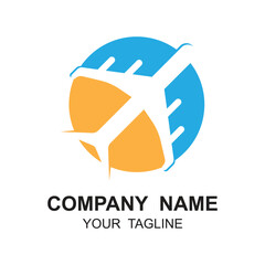 Travel Logo vector icon illustration design.  logo suitable for business, airline ticket agents and holidays