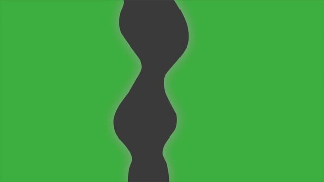 nimation loop video element effect cartoon smoke on green screen background