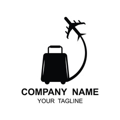 Travel Logo vector icon illustration design.  logo suitable for business, airline ticket agents and holidays
