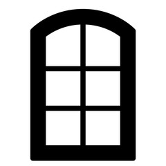 curved window frame