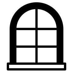curved window frame