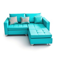 Sectional sofa turquoise