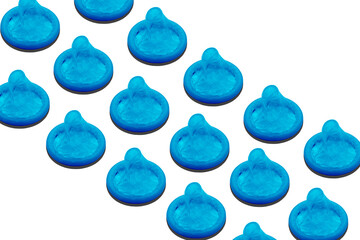 Pattern with group of condoms	