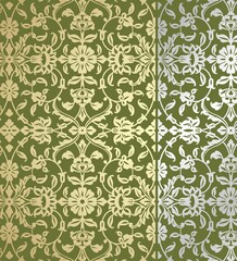 wedding card design, traditional paisley floral pattern , royal India	