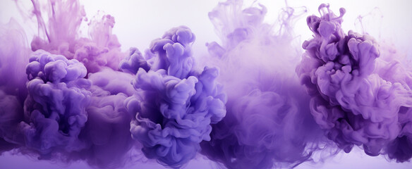 Fototapeta premium Abstract Blot of Purple watercolor isolated High quality photo