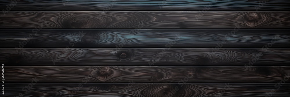 Poster top view of rustic dark wood background with elegant texture and natural grain pattern