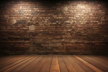 Dark background with textured black brick wall for graphic design and artistic projects