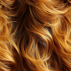 Naklejka premium Seamless shiny curly hair pattern background