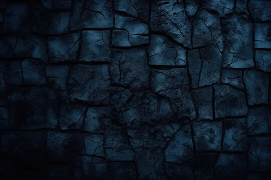 grunge solid backdrop color blue dark wall stone old surface rough toned design space background blue black