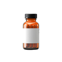 Fototapeta premium medicine bottle and pills isolated on transparent background