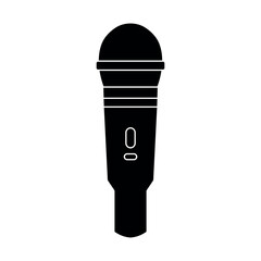 Karaoke black vector icon on white background
