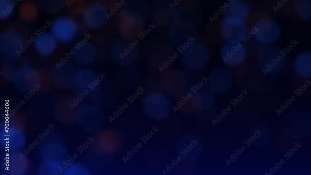 Poster 4k abstract bokeh background loop with light particles on a dark background. animation footage with 