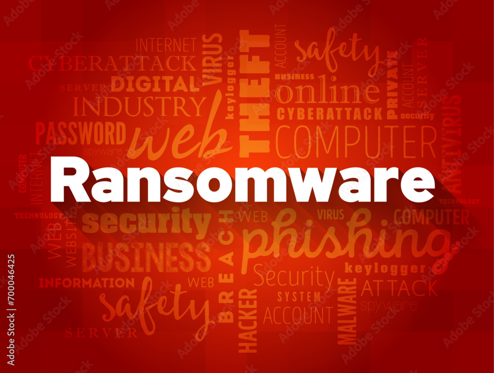 Poster ransomware is an ever-evolving form of malware designed to encrypt files on a device, word cloud con