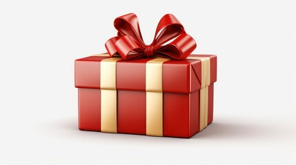 Obraz premium gift box isolated on white background