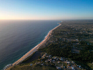 aerial sunset view of todos santos mexico baja california sur from mirador viewpoint lookout
