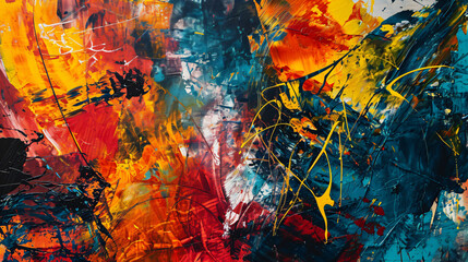 Obraz na płótnie Canvas Energetic abstract art piece