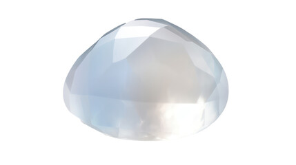 moonstone crystal isolated on white or transparent background 