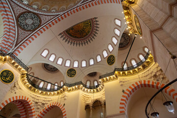Naklejka premium Interior of a mosque in the city of Istanbul