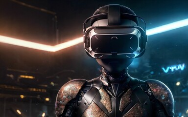 Cybernetic Odyssey The Fusion of Robots and Virtual Reality in Gaming's Futuristic Frontier ai generated