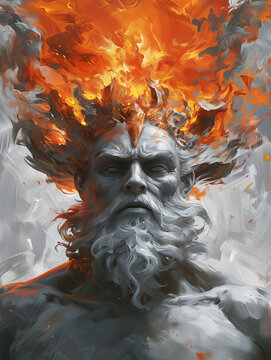 Vulcan Hephaestus God of Fire - Generative AI