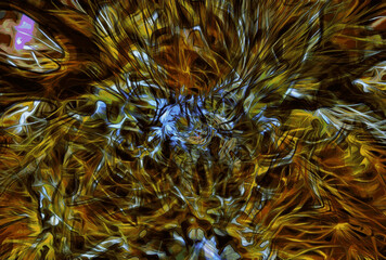 Illustration resembling the solar wind