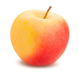 colorful apple path isolated on white