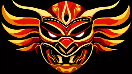 Tribal mask designs vektor icon illustation
